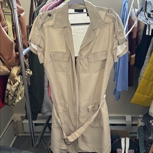 New York & Company Light Tan Utility Jacket